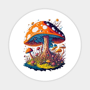 Magic Forest Mushrooms Magnet